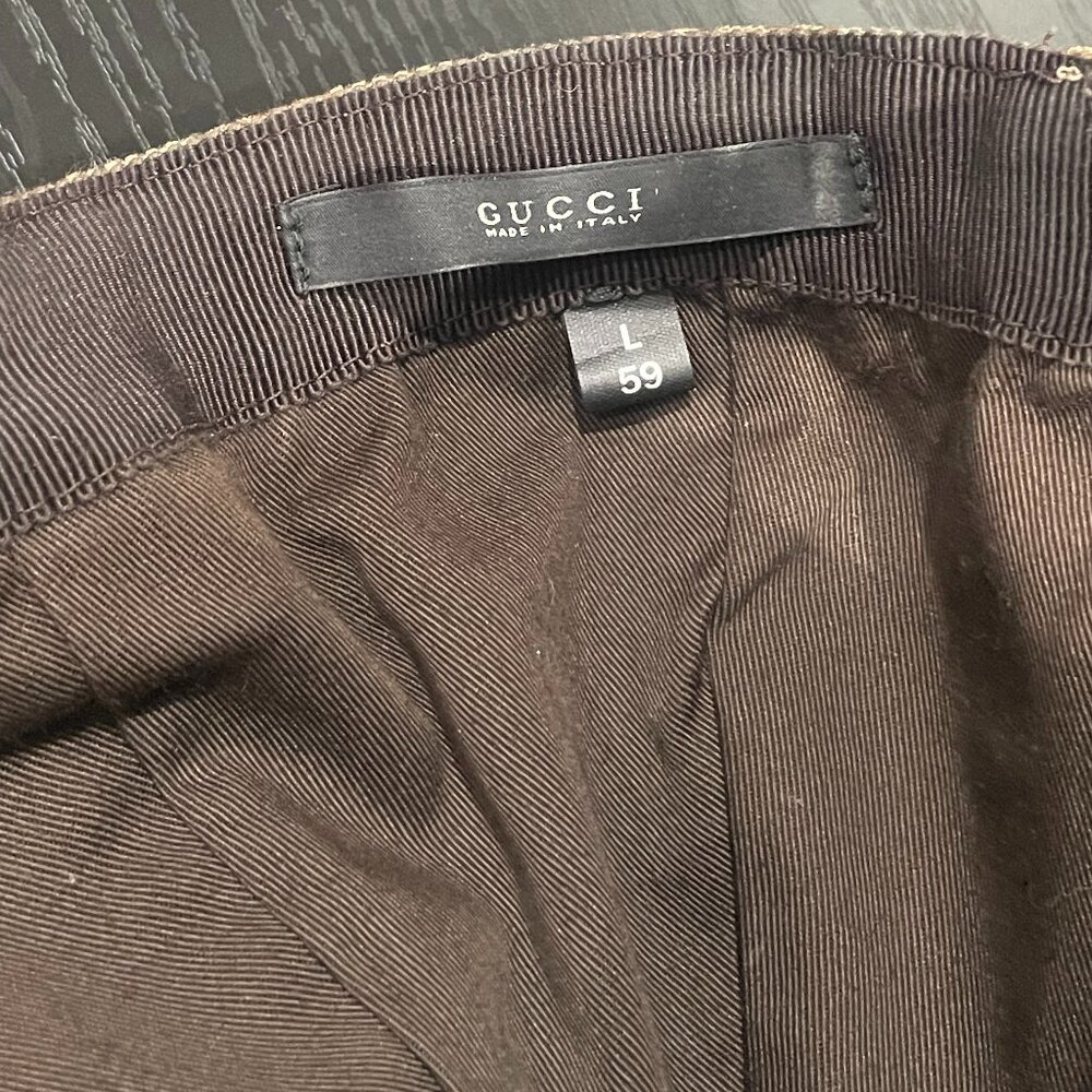 Gucci GG Monogram Canvas Baseball Cap – Beige | Size L (59) - Picture 5 of 8
